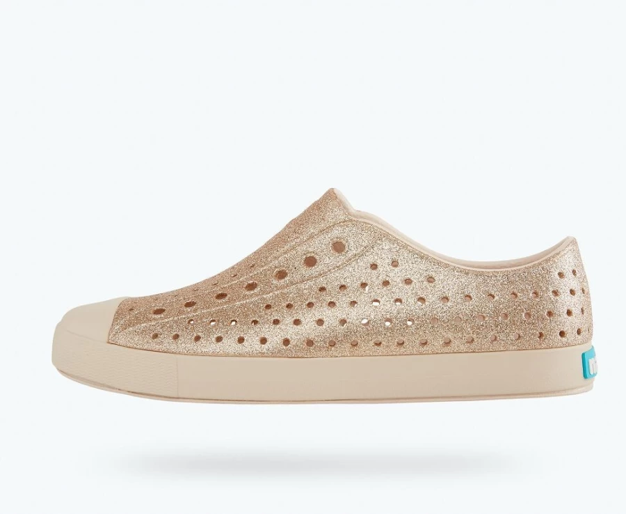 Native Jefferson Bling Women's Shoes - Rock Salt Pink & Rock Salt Bling Colors
