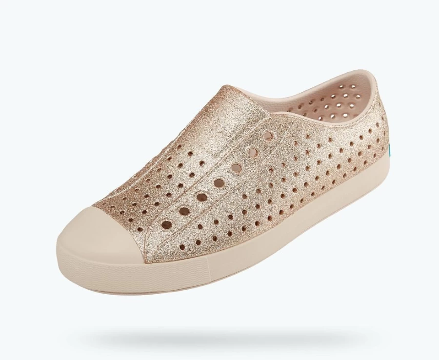 Native Jefferson Bling Women's Shoes - Rock Salt Pink & Rock Salt Bling Colors