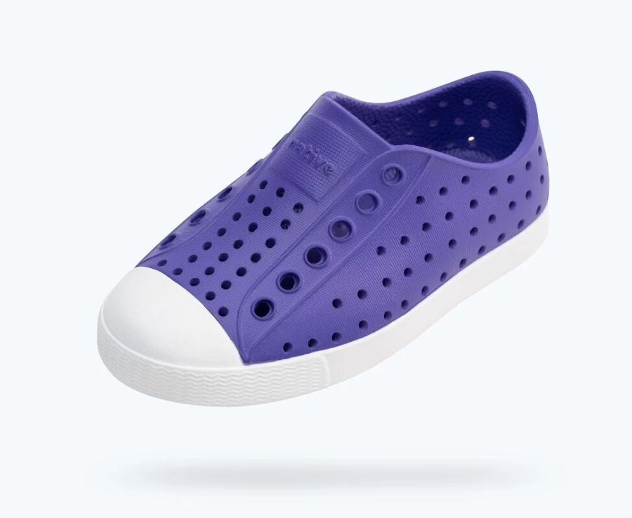 Native Shoes Jefferson Child Ultra Violet/Shell White Girls' Lightweight Sneakers