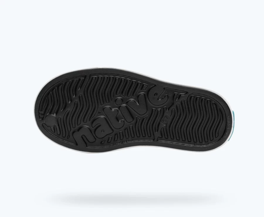 Native Shoes Jefferson Child Jiffy Black/Shell White Girls' Lightweight Sneakers