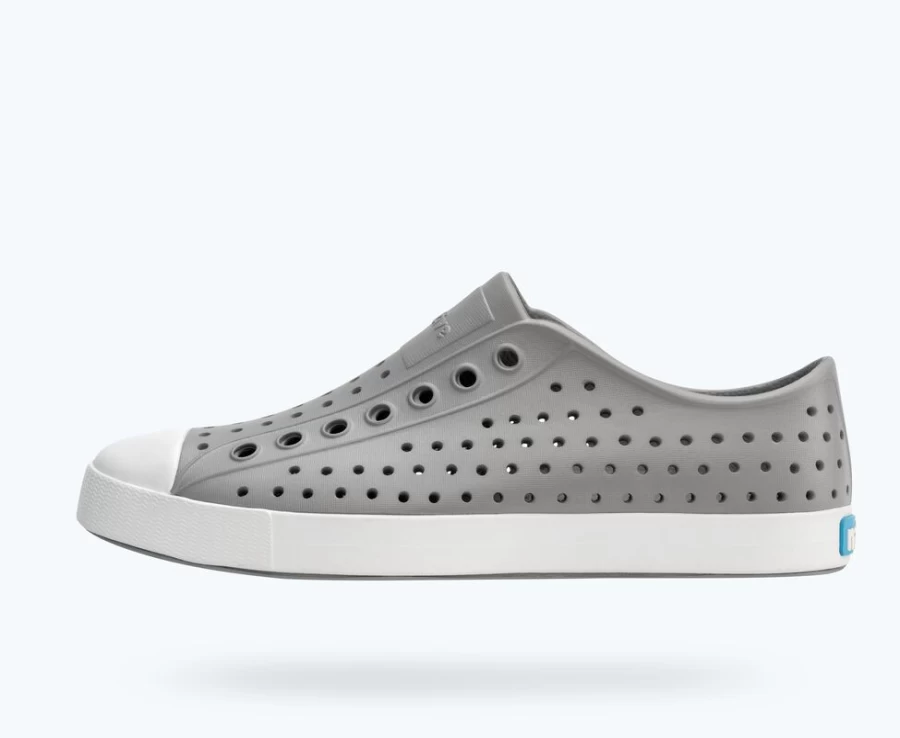 Native Shoes Jefferson Women's Sneakers in Pigeon Grey & Shell White
