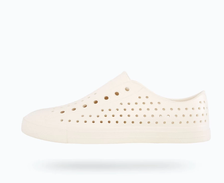Native Shoes Jefferson Bloom Archive - Women's Bone White Eco-Friendly Sneakers