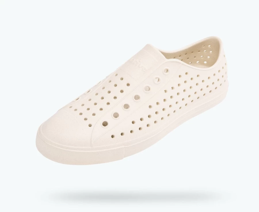 Native Shoes Jefferson Bloom Archive - Women's Bone White Eco-Friendly Sneakers