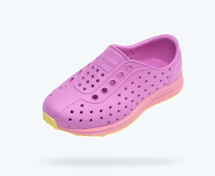 Native Shoes Robbie Sugarlite Child Girls Winterberry Pink Princess Pink Morning Speckle Rubber Sneakers
