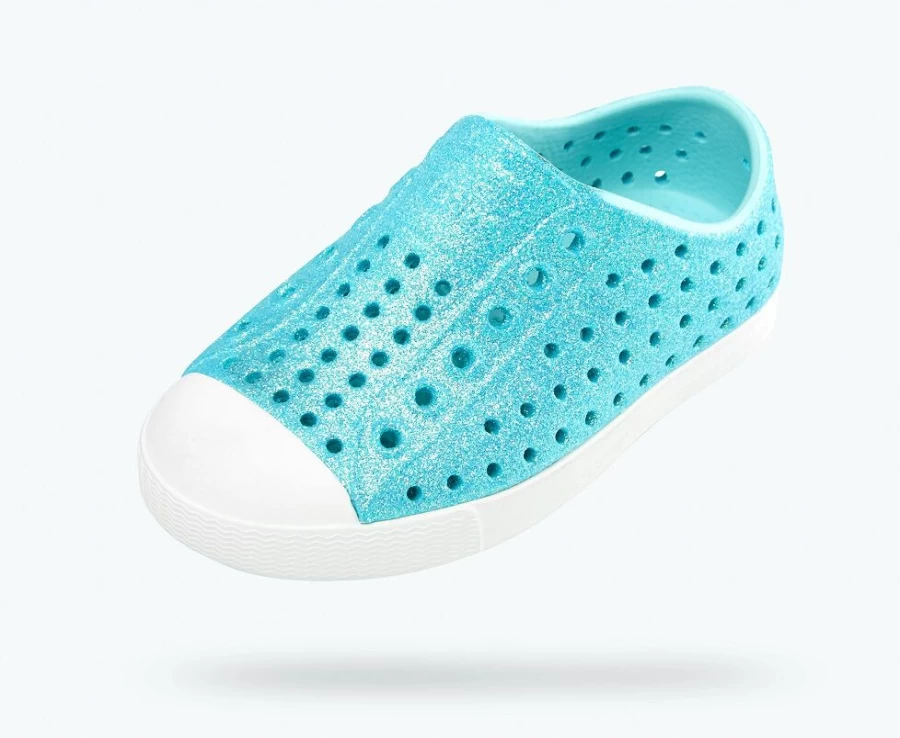 Native Shoes Jefferson Bling Child Boys Piedmont Bling/Shell White Sneakers