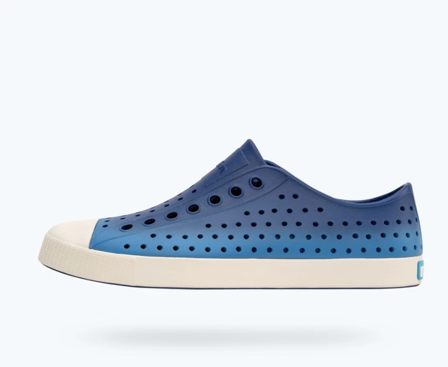 Native Shoes Jefferson Sugarlite Ombre Women's Sneakers in Quest Blue/Bone White Ombre