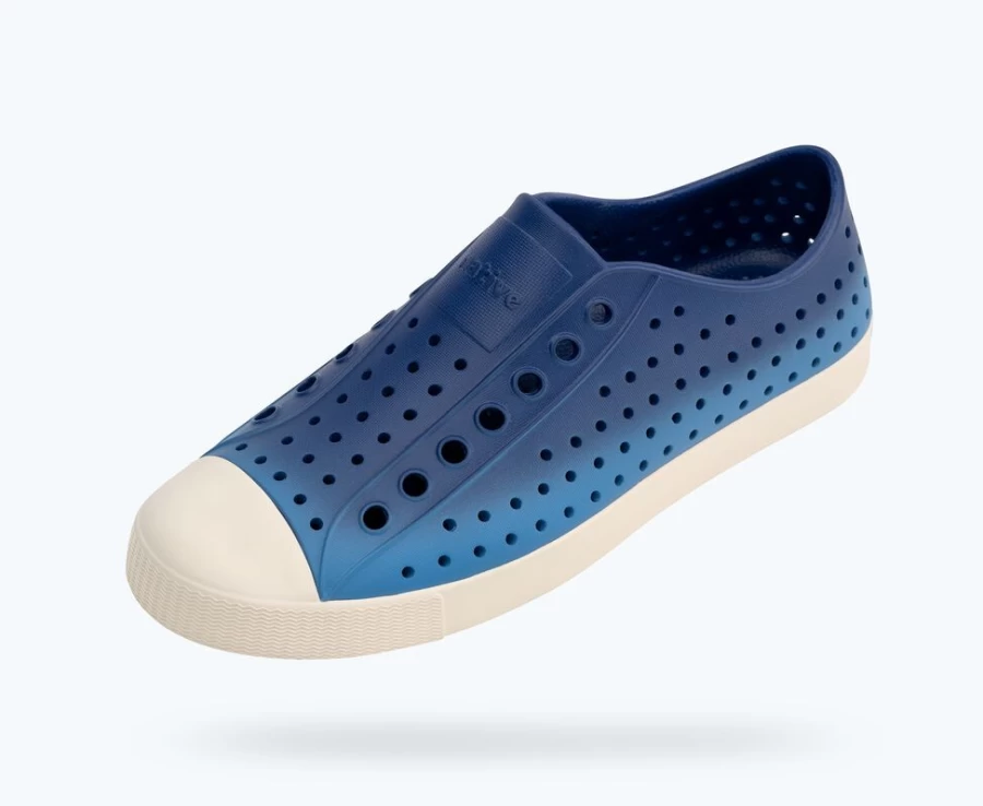 Native Shoes Jefferson Sugarlite Ombre Women's Sneakers in Quest Blue/Bone White Ombre