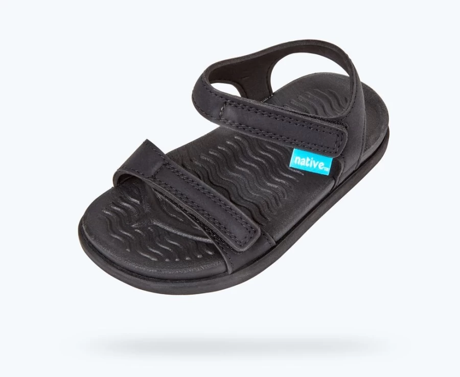 Native Shoes Charley Sugarlite Child Girls Sneakers in Jiffy Black