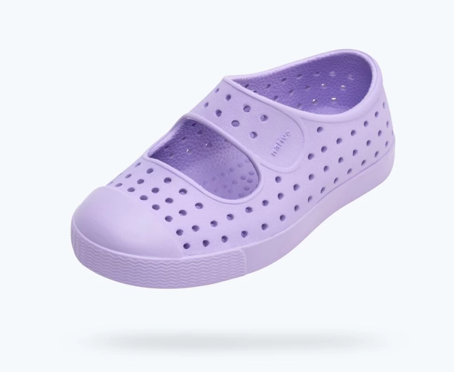 Native Shoes Jefferson Juniper Girls Sneakers in Healing Purple/Taro Purple