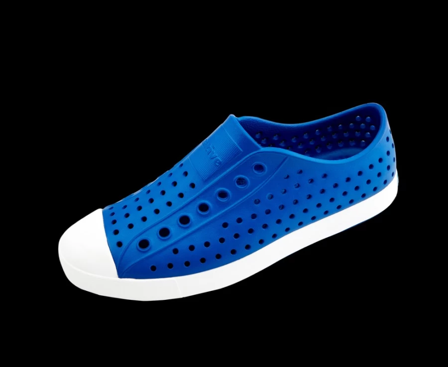 "Native Shoes Jefferson Women's Sneakers in Victoria Blue/Shell White"