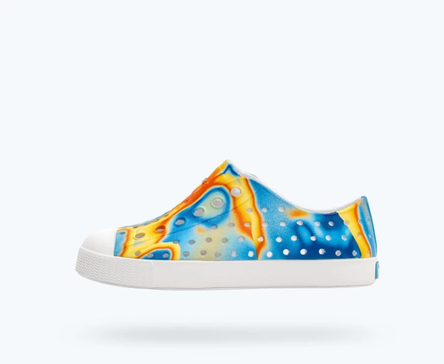 Native Shoes Jefferson Sugarlite Print Shell White Laflame Thermal Girls' Sneakers