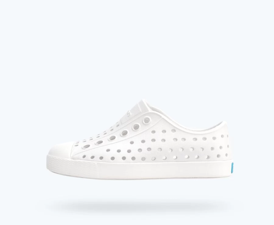 Native Shoes Jefferson Child Girls Shell White/Shell White Lightweight Sneakers