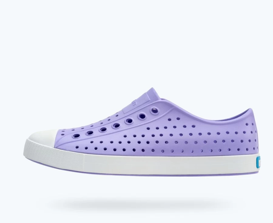 Native Shoes Jefferson Women's Sneakers in Healing Purple & Shell White