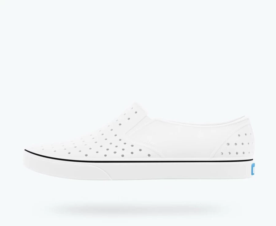 Native Shoes Women's Miles Sneakers in Shell White | Lightweight Comfortable Slip-Ons