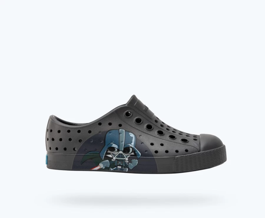 Native Shoes Jefferson Star Wars Block Girls Sneakers in Dublin Grey & Darth Bff