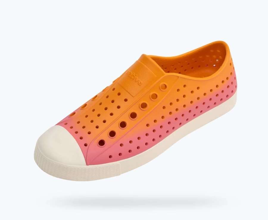 Native Shoes Jefferson Sugarlite Ombre Women's Apricot Orange Bone White Apricot Clover Ombre Sneakers