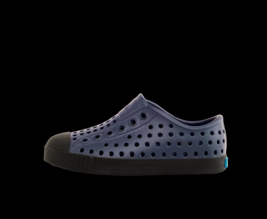 Native Shoes Jefferson Bloom Girls' Sneakers in Onyx/Ferrous Black/Jiffy Speckles