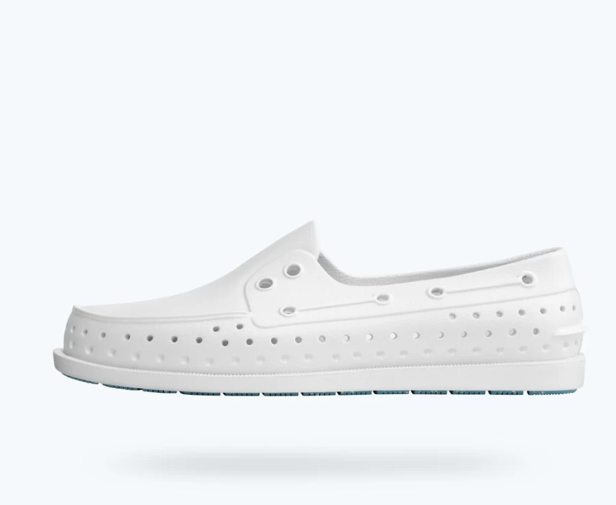 Native Shoes Howard Sugarlite Women's Sneakers in Shell White with Surfer Speckle Rubber Detail