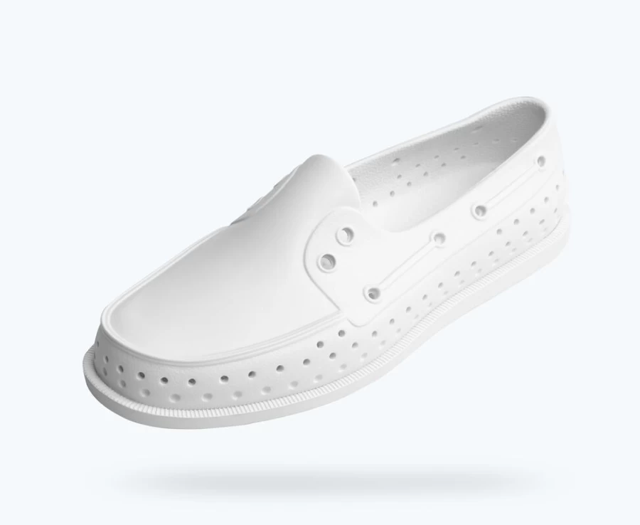 Native Shoes Howard Sugarlite Women's Sneakers in Shell White with Surfer Speckle Rubber Detail