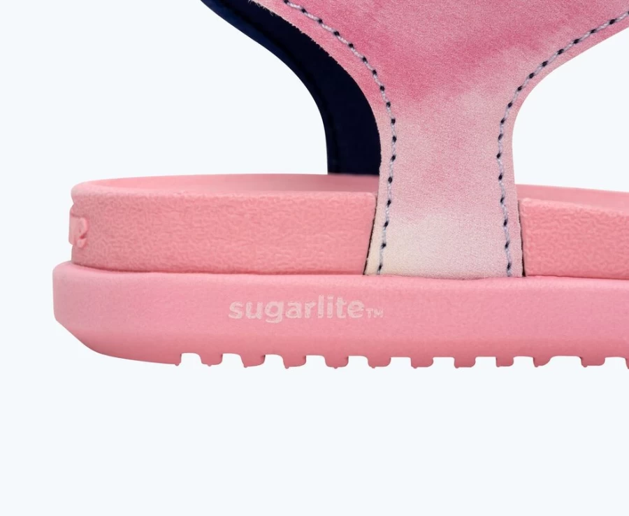 Native Shoes Charley Sugarlite Print Sneakers for Boys in Princess Pink & Pastel Tie Dye