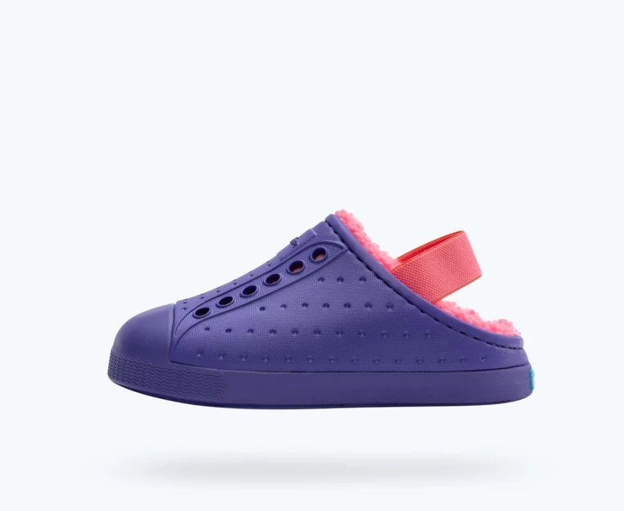 Native Shoes Jefferson Cozy Sugarlite Ultra Violet & Dazzle Pink Girls' Lightweight Sneakers