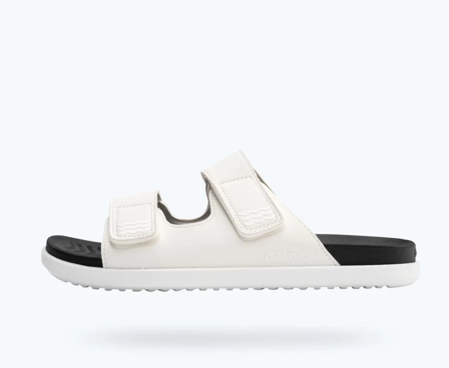 Native Shoes Frankie Sugarlite Women's Sneakers in Shell White & Jiffy Black
