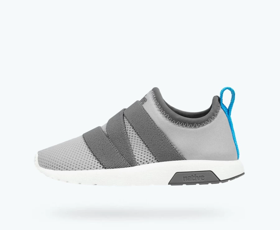 Native Shoes Phoenix Child Girls' Sneakers in Pigeon Grey, Dublin Grey & Shell White
