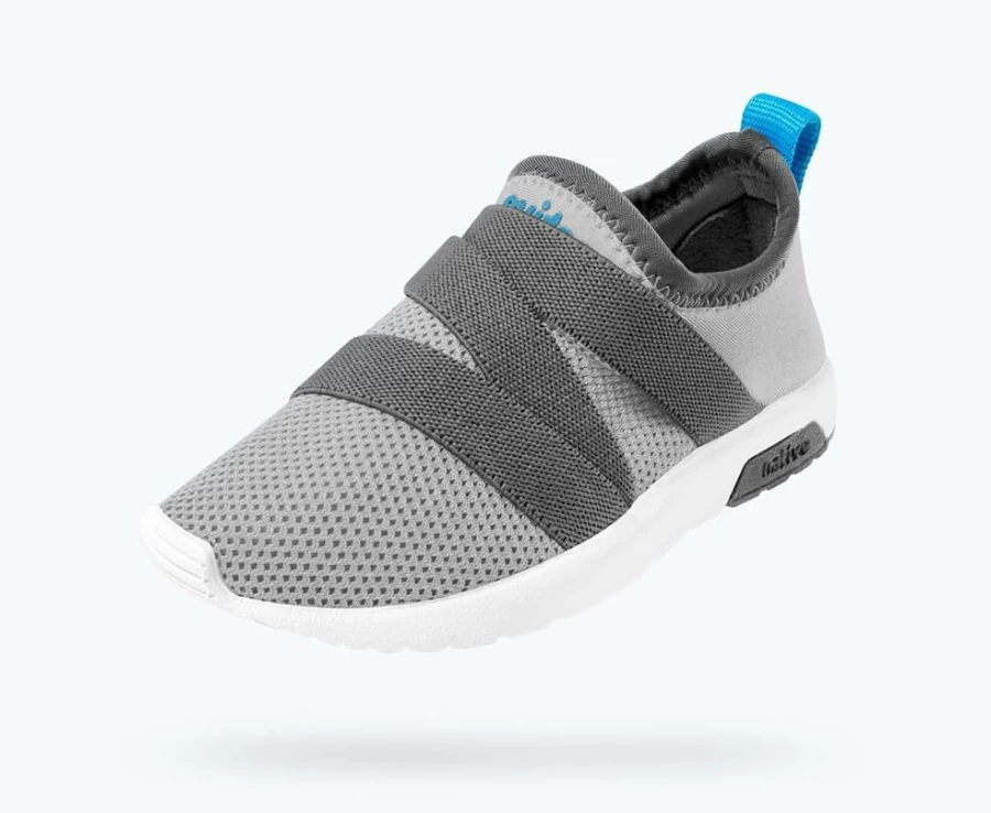 Native Shoes Phoenix Child Girls' Sneakers in Pigeon Grey, Dublin Grey & Shell White