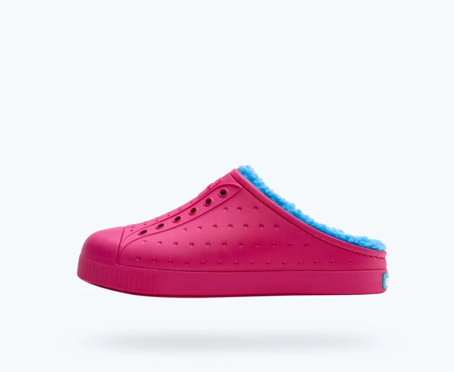 Native Shoes Jefferson Cozy Sugarlite Big Kid Girls Radberry Pink Sky Blue Sneakers