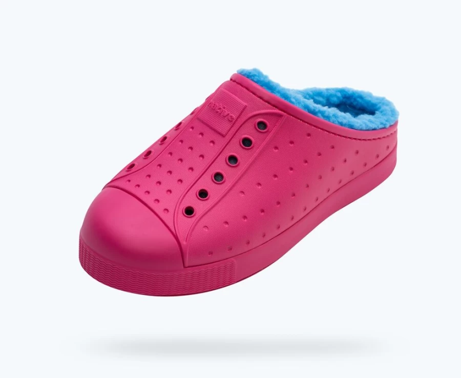 Native Shoes Jefferson Cozy Sugarlite Big Kid Girls Radberry Pink Sky Blue Sneakers